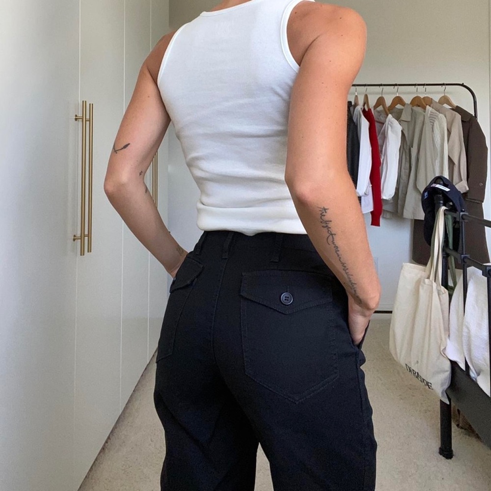 & other stories 100% cotton work pant